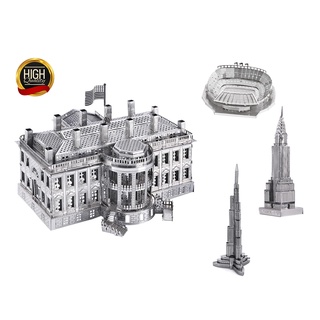 Mô hình công trình kiến trúc nổi tiếng thế giới lắp ráp kim loại 3D