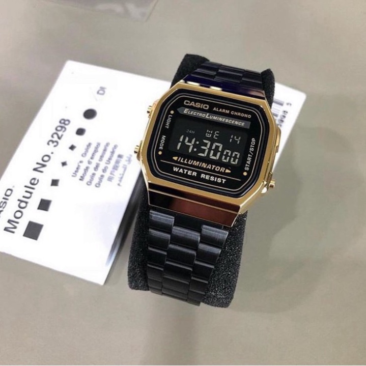 [Tặng box thiếc]Đồng hồ Nam CASIO A168  classic cực đẹp, tinh tế, phong cách thời trang