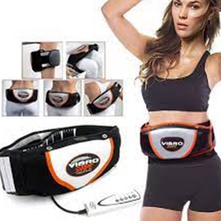 Đai rung nóng vipro kèm dây đo - máy massage bụng  tập chuyên dụng để đánh tan lượng mỡ thừa trên cơ thể