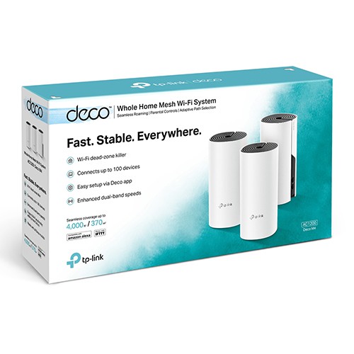 Bộ phát wifi TP-Link Deco M4 3-Pack mesh AC1200Mbps (Chính hãng)