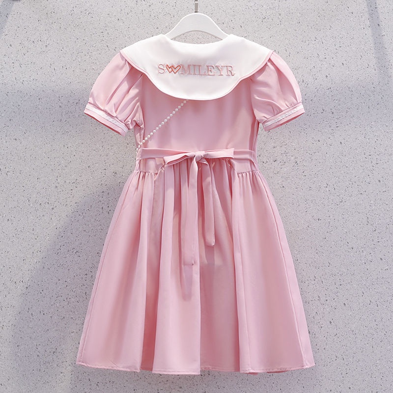 Đầm Công Chúa Cổ Búp Bê Phong Cách Phương Tây Ngọt Ngào Mùa Hè Cho Bé Gái