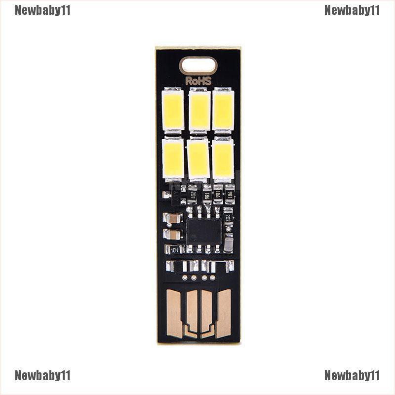 1 Bộ Nguồn usb mini 6 Bóng Đèn led Cảm Ứng Ấm / Thuần Khiết