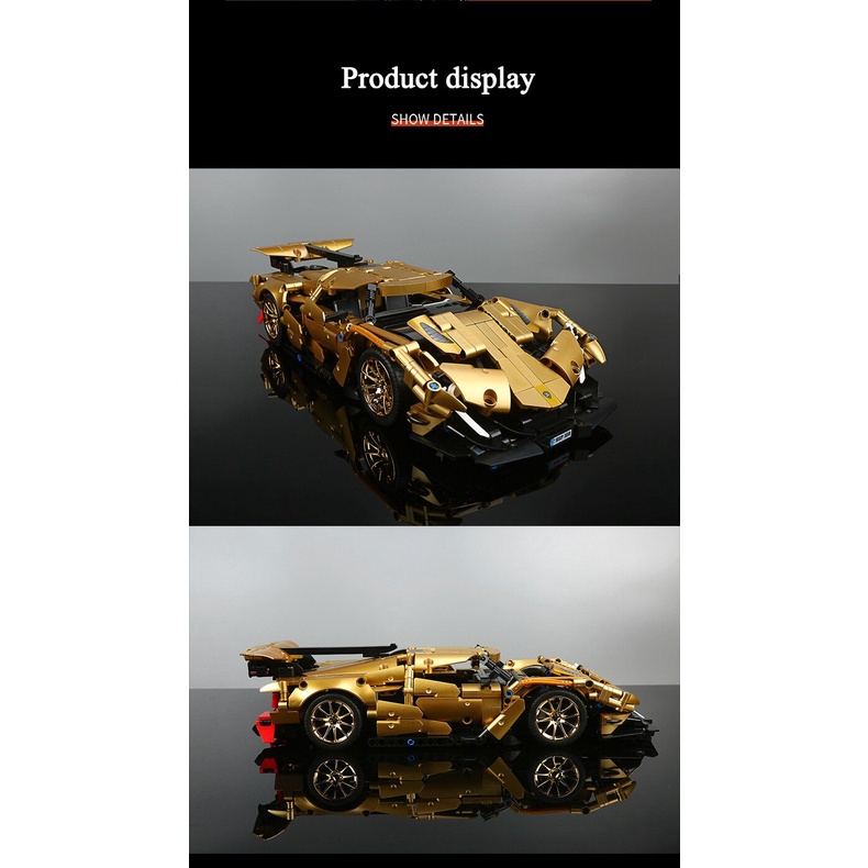 Đồ chơi Lắp ráp Mô hình siêu xe SY 8554  1:14 Racing Car Peako Apolo le Concept Cars