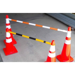 Thanh rút cọc tiêu giao thông (trắng đỏ/vàng đen)