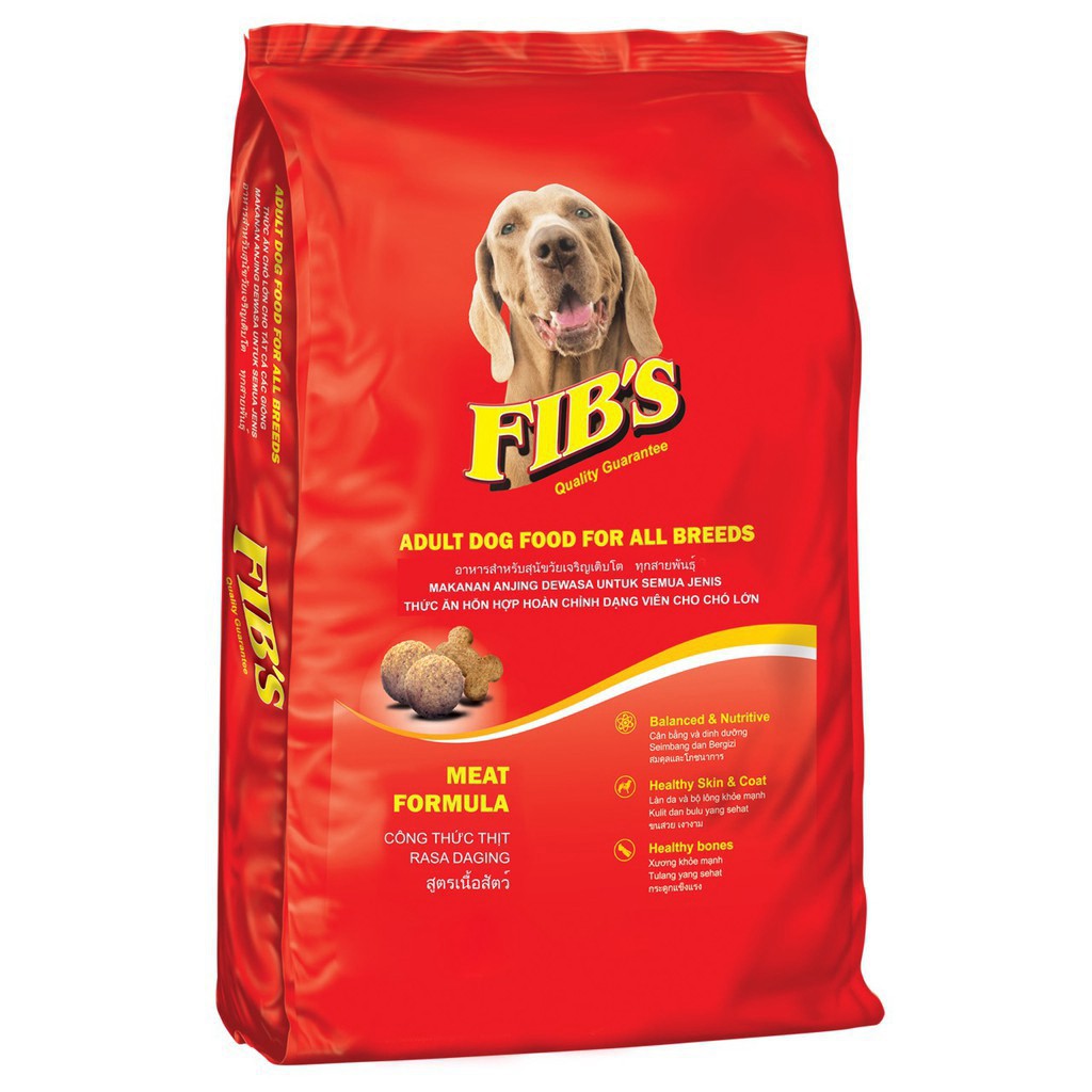 FIB'S ( Gói 400gr) Thức ăn chó dạng hạt cho MỌI LOẠI chó (Fib chó lớn trên 10kg)