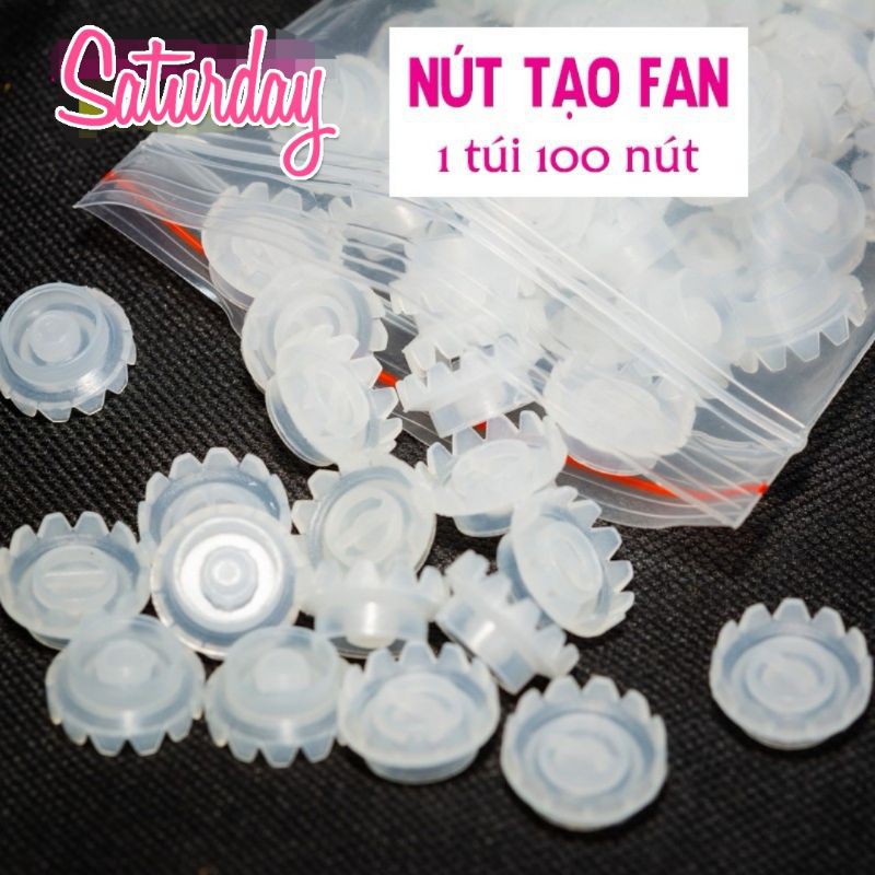 Nút tạo fan, nút tạo fan nối mi túi 100 nút