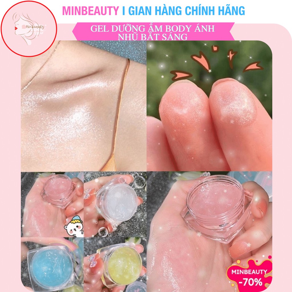 Gel dưỡng ẩm body ánh nhũ bắt sáng hương nước hoa hàng nội địa Trung (V1)