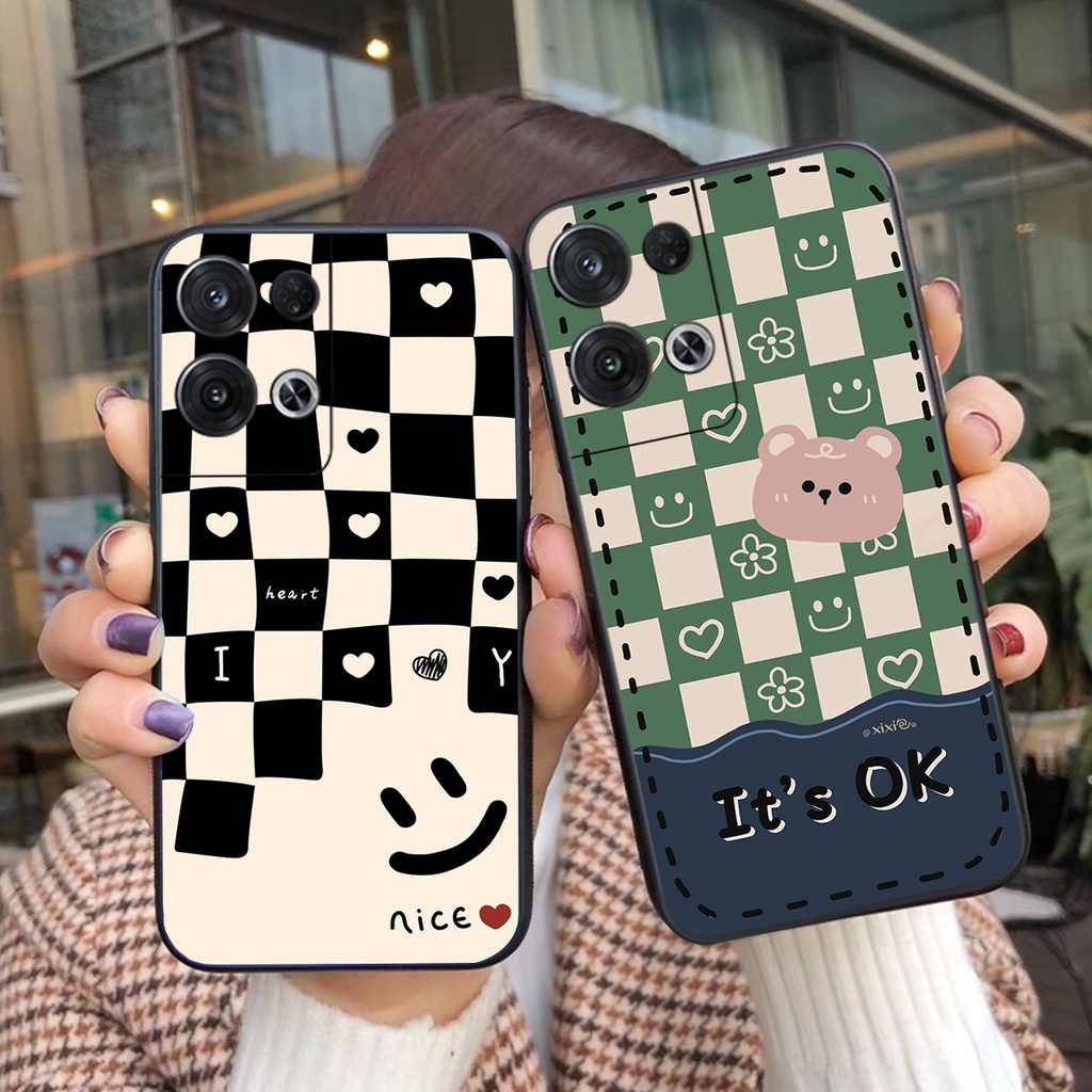 Ốp lưng Oppo Reno 8 4G / Reno 8 5G / Reno 8Z 5G / Reno 8 Pro mặt cười cute bo viền siêu chất cực đẹp