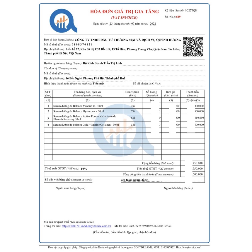 Tinh Chất Làm Sáng Da Balance Active Formula Vitamin C Hyaluronic Brightening Serum Niacinamide 15% Blemish Recovery