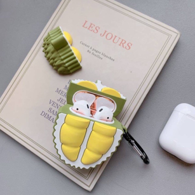 Case Silicon  Vỏ bao Airpods 2 AirPod 1 đựng tai nghe không dây i11 i12 i18 ... tặng kèm móc đeo