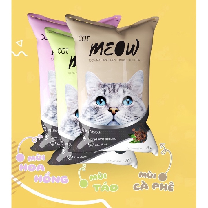 Cát vệ sinh cho mèo Cát Nhật Đen 9L - Cát mèo vệ sinh vón cục, khử mùi