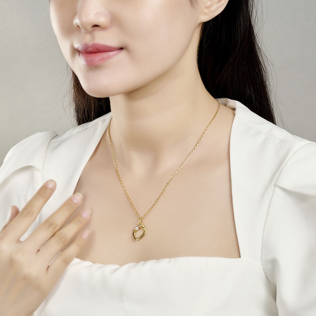 Dây cổ bạc đính đá CZ Style by PNJ em&amp;trịnh XM00Y000030