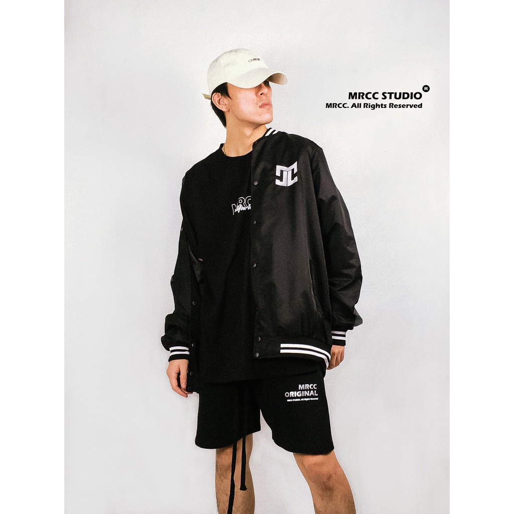 Áo Khoác Bomber Jacket MRCC Basic Unisex Streetwear 2 lớp