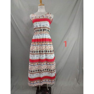 Maxi lanh thái, thổ cẩm đi biển