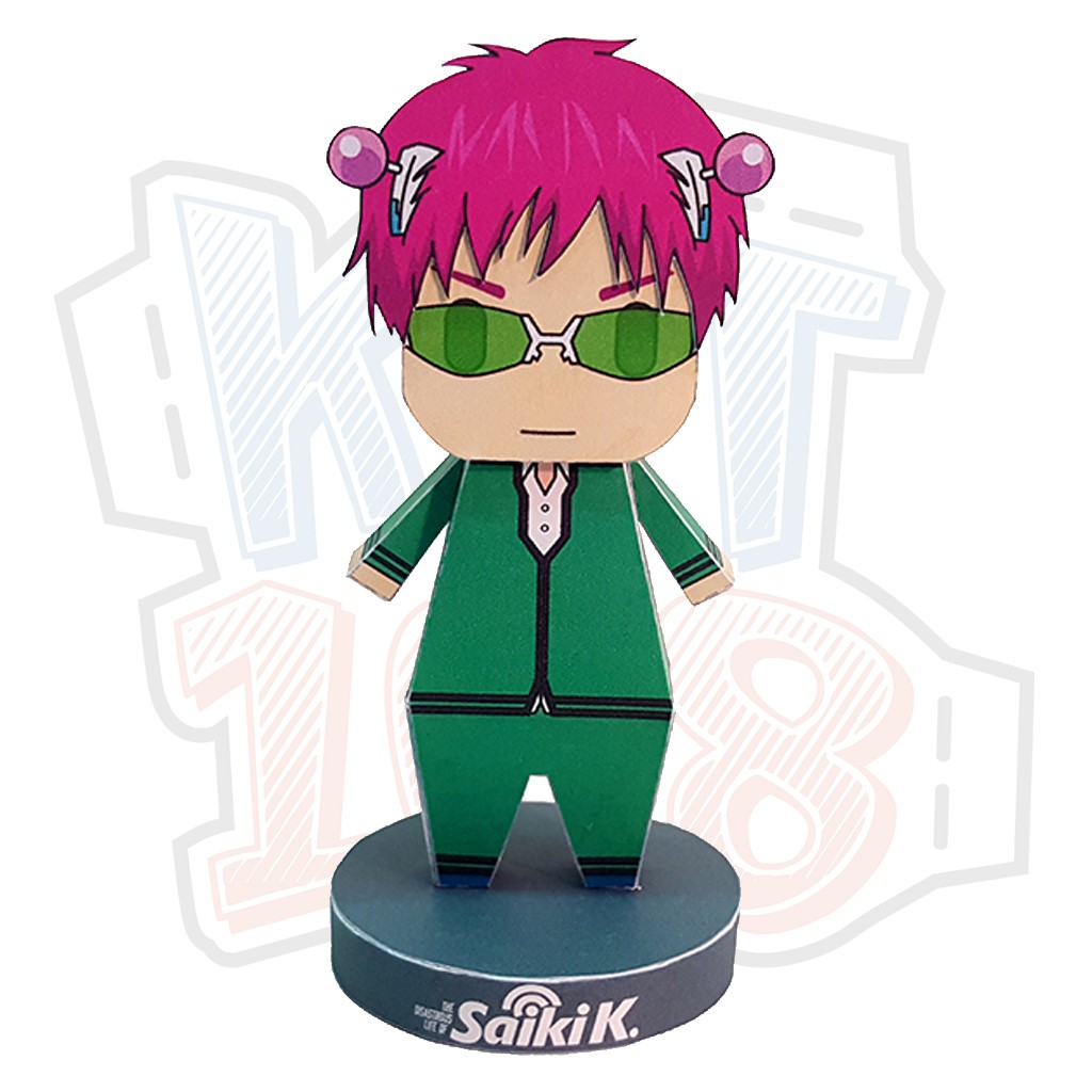 Mô hình giấy Anime Game Chibi Saiki Kusuo - The Disastrous Life of Saiki K