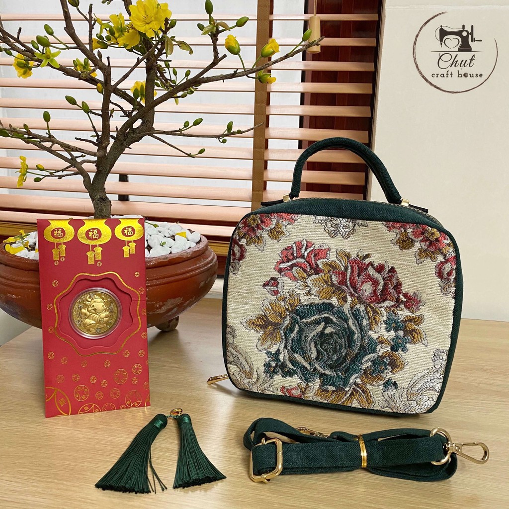 Túi handmade vải gấm Nhật cao cấp