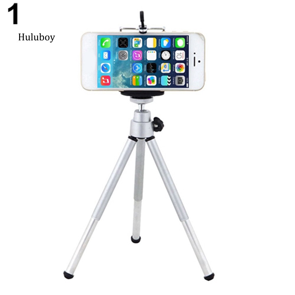 Giá đỡ đứng ba chân xoay 360 độ + ngàm gắn điện thoại cho iPhone Samsung HTC