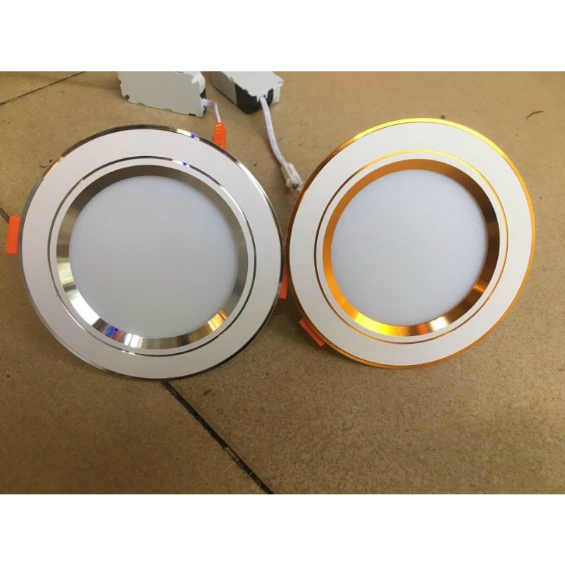 Đèn downlight led - đèn âm trần - đèn mắt trâu - 7W khoét lỗ thi công 110 mm