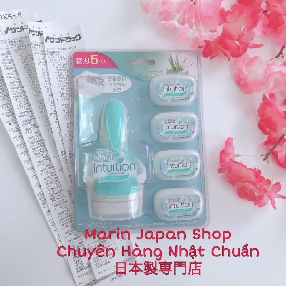 Dao cạo lông body lông chân, tay, nách - Schick Intuition cao cấp Nhật Bản