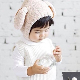 Mũ lông tai cừu siêu ấm cho bé