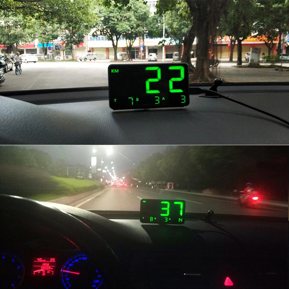 Đồng hồ tốc độ GPS kỹ thuật số Hiển thị tốc độ KM / h MPH Phù hợp cho Xe đạp Xe máy Phụ kiện ô tô C80 P00300463