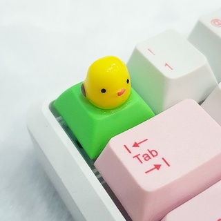 Keycap Lẻ gà con lon ton cực cute ( keycap resin độc lạ )( Keycap Artisan )
