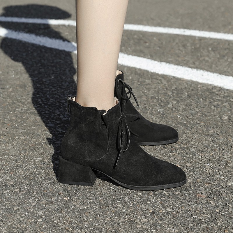 Boosts nhung 5p dây buộc khóa sau