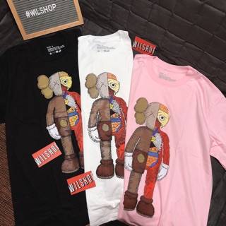 (M, L) KAWS HALF & HALF - ÁO UNISEX SIZE USA