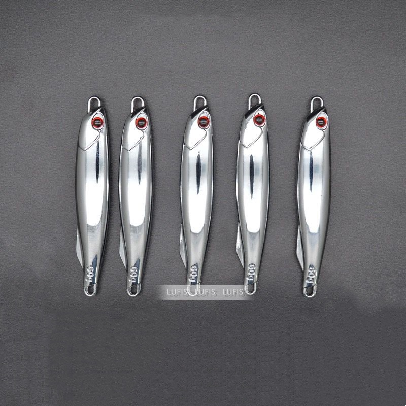 1 cái 30g / 40g / 60g mồi câu cá mạ điện tấm sắt cá chì