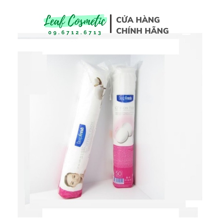 [ Chính Hãng - 150 miếng ] Bông Tẩy Trang Deep Fresh Cotton Pads