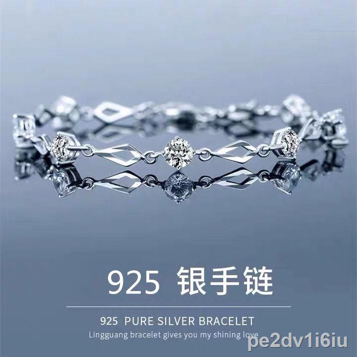 ๑Vòng tay bạc nguyên chất nữ sinh retro S925 Hàn Quốc hai lớp không phai màu đơn giản trong quà tặng nhật bạn gái