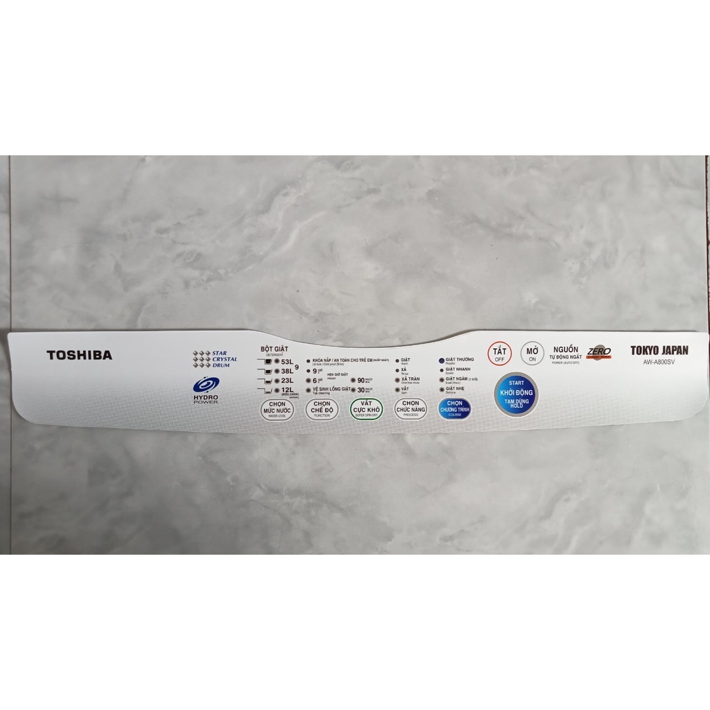 TEM DECAN BÀN PHÍM DÁN MÁY GIẶT - Các hãng Panasonic Sanyo Aqua Toshiba Samsung Sharp Hitachi LG