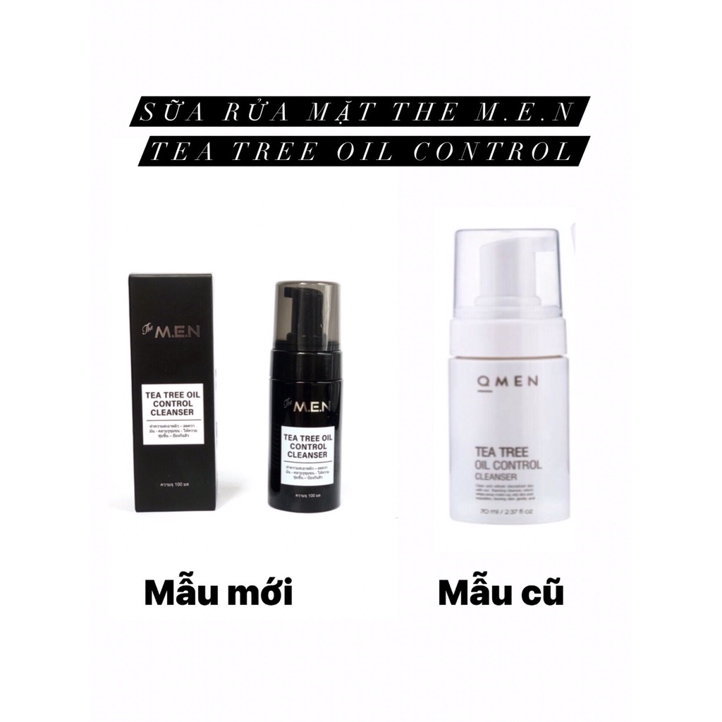 SỮA RỬA MẶT THE MEN TEA TREE OIL CONTROL 100ml SB Startup