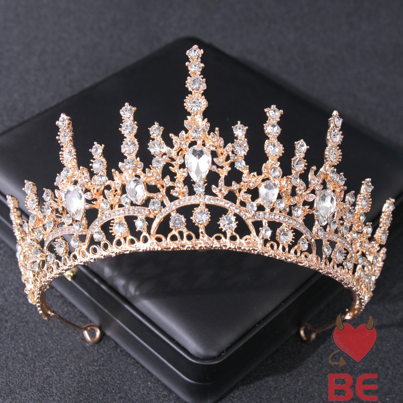 Vương miện cài tóc YADORNOS đính hạt ngọc trai nhân tạo phong cách cổ điển sang trọng dành cho cô dâu