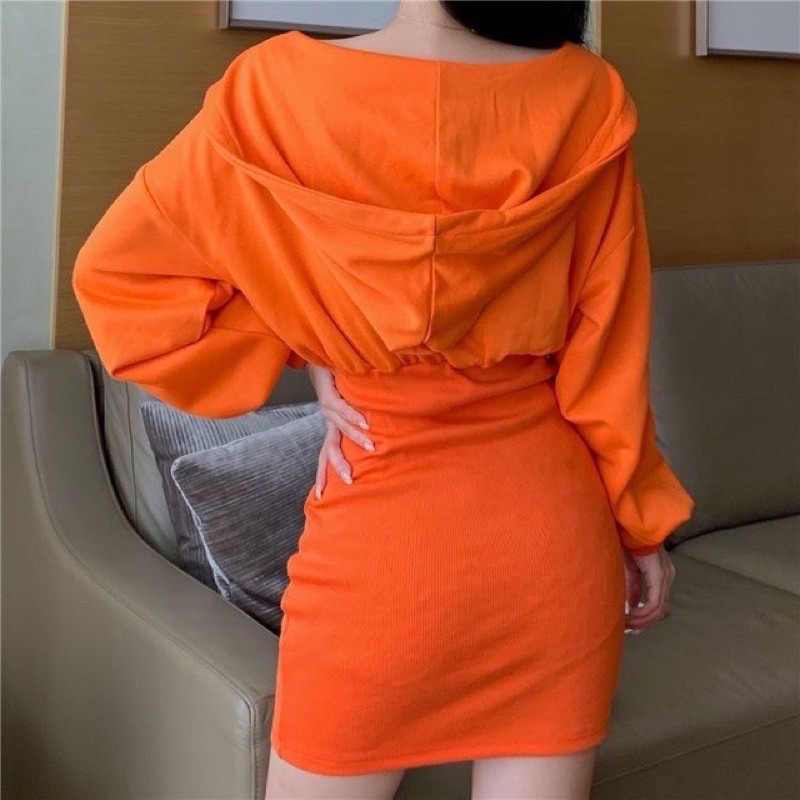 Váy hoodie body Ulzzang