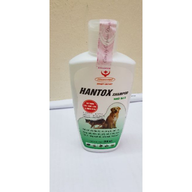 [ free ship ]Sữa tắm diệt bọ chét ve rận trên chó mèo Hantox 200ml