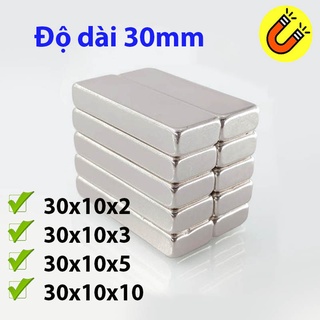 Nam châm đất hiếm 30x10x2/3/5/10mm từ tính mạnh n35
