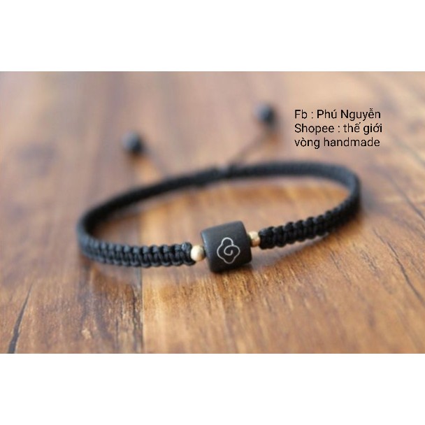 Vòng Đôi Cao Cấp Charm Gỗ Khảm Bạc ( Thông báo size cổ tay )