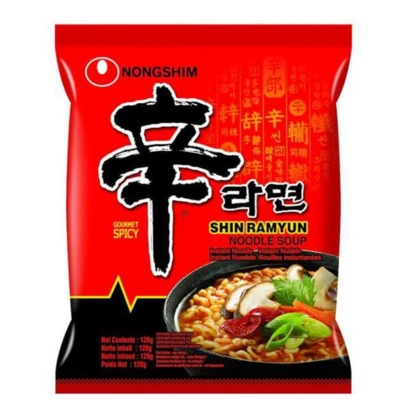 Mì Xào Khô/ Mì Nước/ Mì Kim Chi Nongshim Shin 120gr