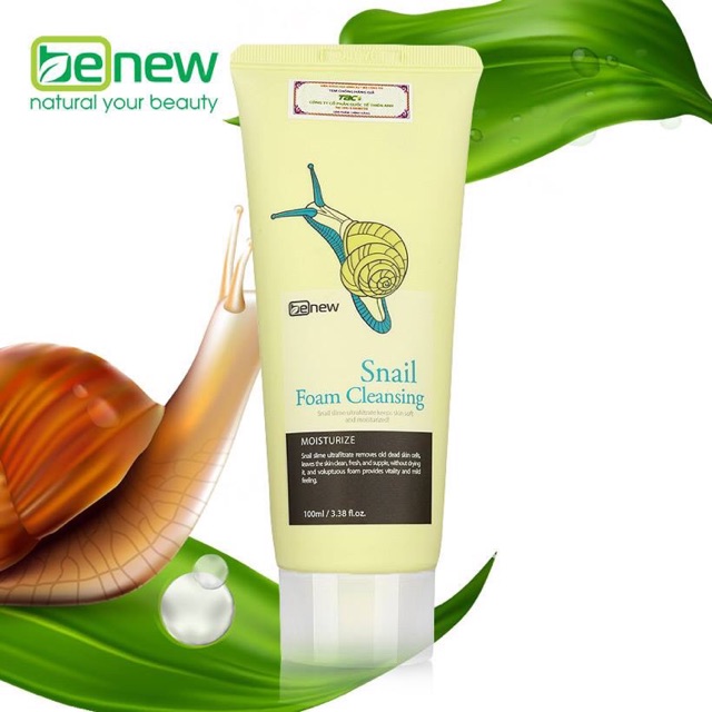 Sữa rửa mặt ốc sên Benew Snail Foam Cleasing 100ml