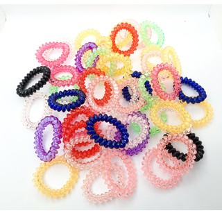 (HR) lô 5  sợi cột tóc lò xo trong siêu đẹp (size L)