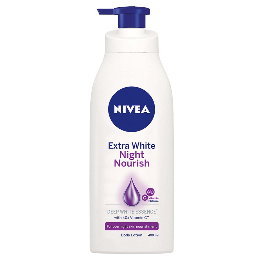 Sữa Dưỡng Thể Nivea Extra White Night Nourish - Ban Đêm 400ml