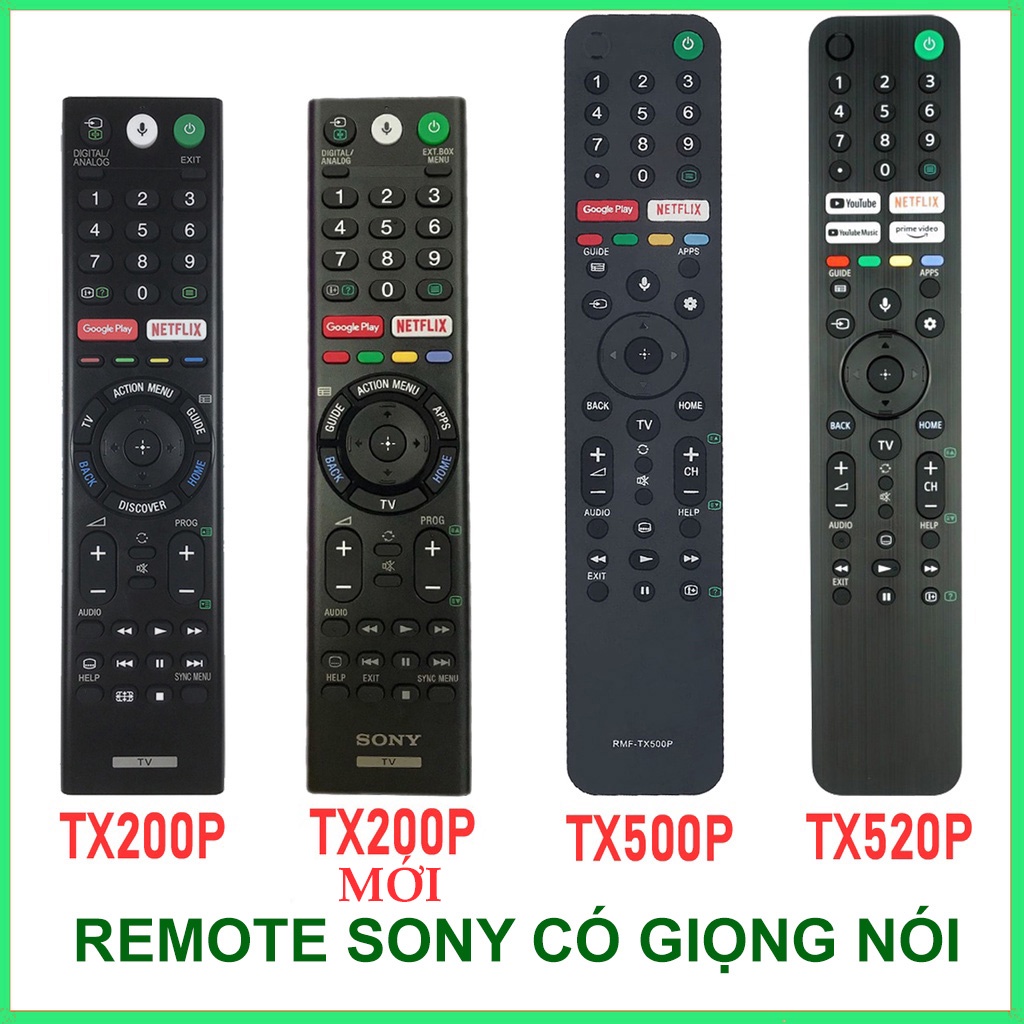 Điều khiển tivi SONY bằng giọng nói các loại - Remote SONY giọng nói chính hãng