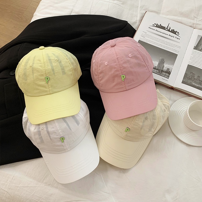 Mũ Lưỡi Trai Chất Liệu Thoáng Khí Nhanh Khô Thời Trang Mùa Hè Phong Cách Hàn Quốc Cho Nữ