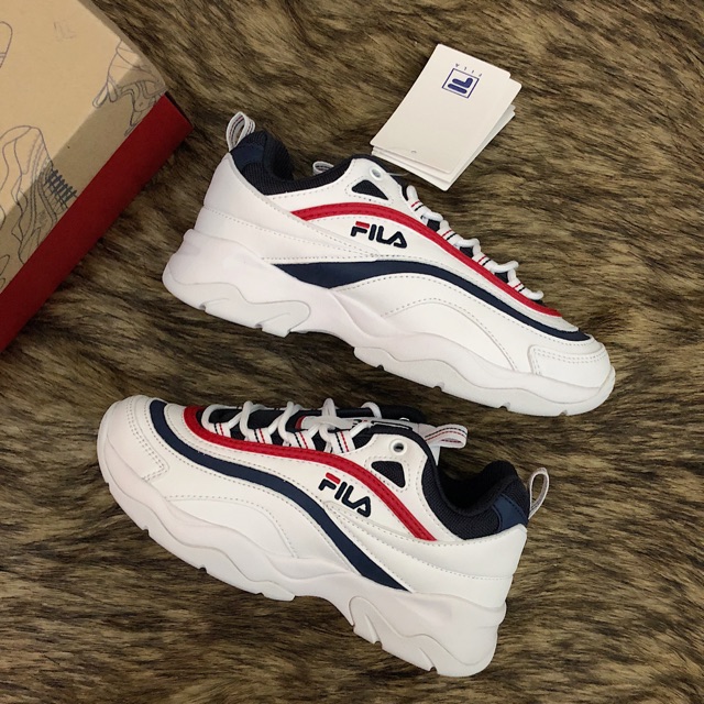 Giày Fila Ray Trắng sz 35