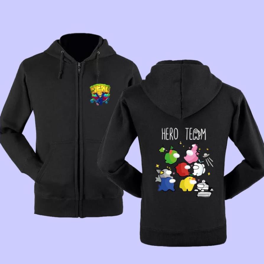 (SALE) Áo Hoodie - Áo khoác Hero Team - AMong Us siêu ngầu - có size trẻ em /mẫu mới nhất 20121  - mẫu mới nhất