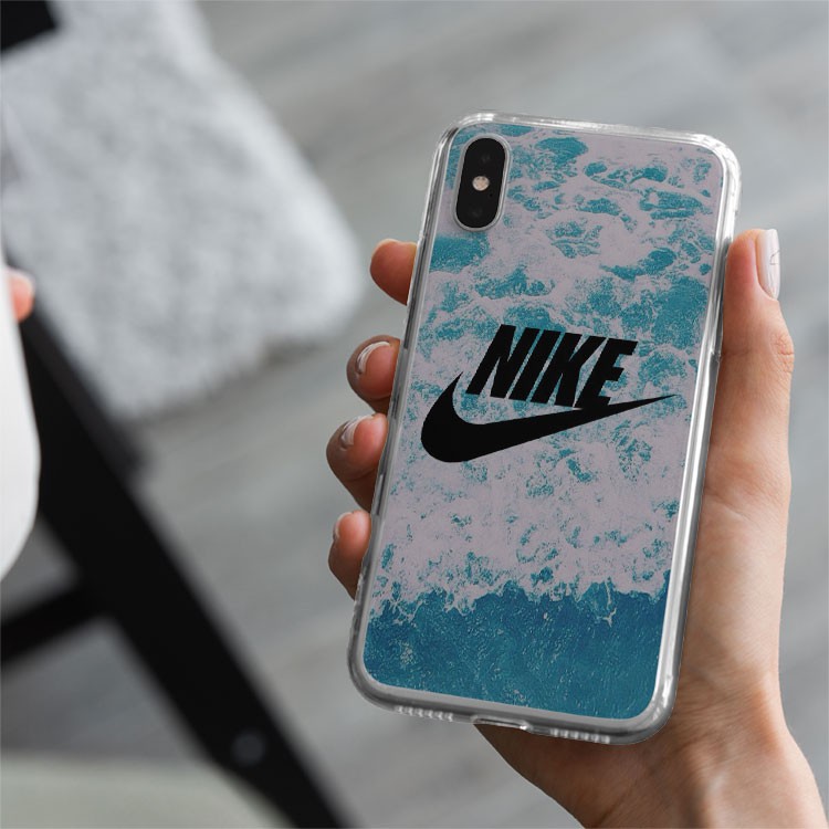 Ốp lưng NIKE sóng biển xanh đại dương cho Iphone 5 6 7 8 Plus 11 12 Pro Max X Xr BRD20210171