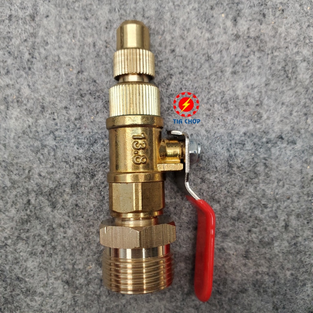 Đầu béc rửa máy lạnh điều hòa dùng cho máy rửa xe chỉnh áp - đầu chỉnh được - ngắn/cong