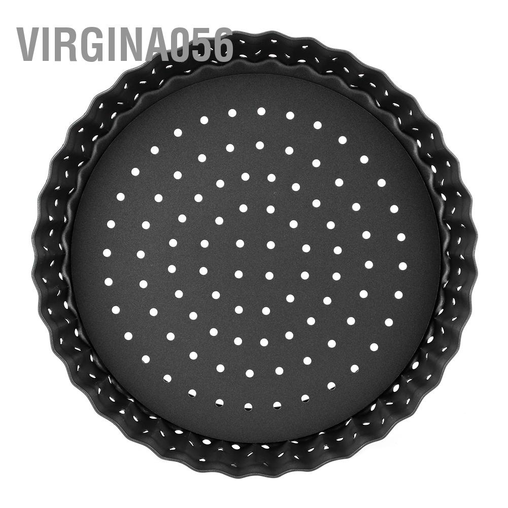 Virgina056 Household Thicken Non-Stick Carbon Steel Pizza Mold Baking Pan Tray Kitchen Tools