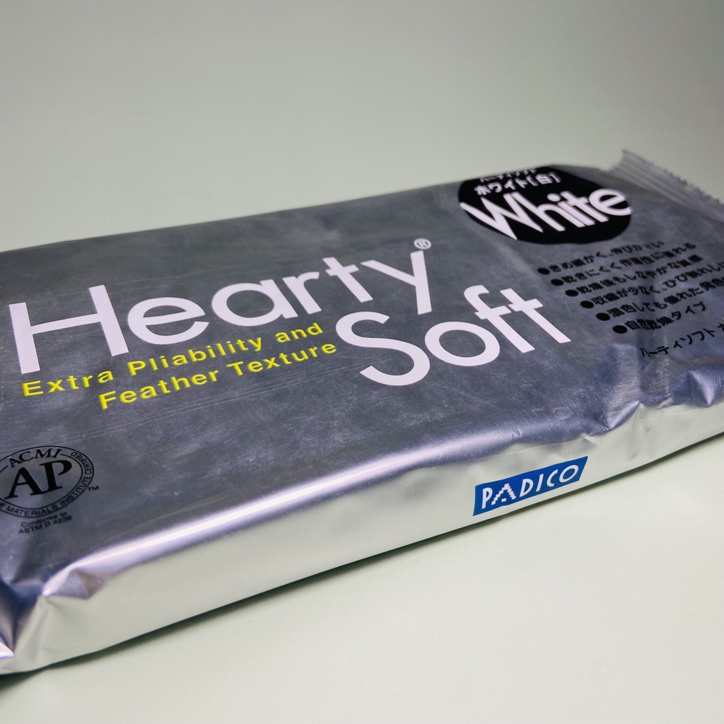 Đất Sét Nhật CAO CẤP Tự Khô Hearty Soft White 200gr - Làm hoa, nặn tượng chibi